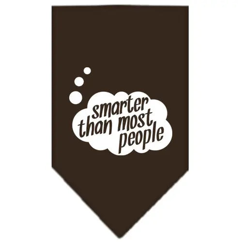 Smarter Then Most People Screen Print Bandana Cocoa Large Default Title