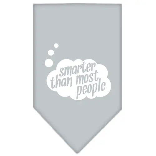Smarter Then Most People Screen Print Bandana Grey Large Default Title