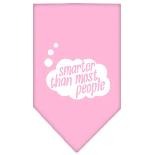 Smarter Then Most People Screen Print Bandana Light Pink Large Default Title