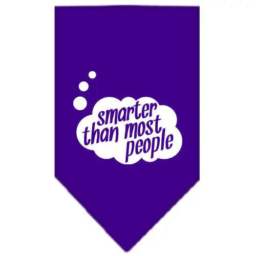 Smarter-Then-Most-People-Screen-Print-Bandana-Purple-Large-GreatEagleInc-318952484