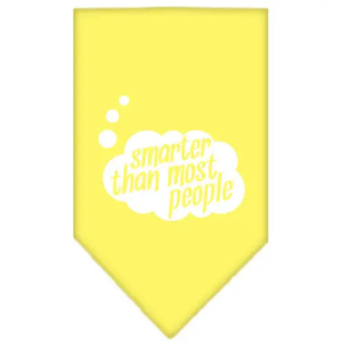 Smarter Then Most People Screen Print Bandana Yellow Small Default Title