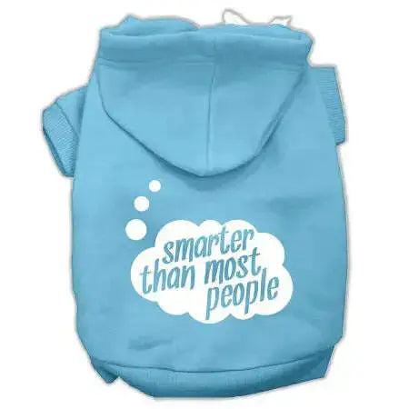 Smarter-Then-Most-People-Screen-Printed-Dog-Pet-Hoodies-Baby-Blue-Size-Xs-GreatEagleInc-319713134