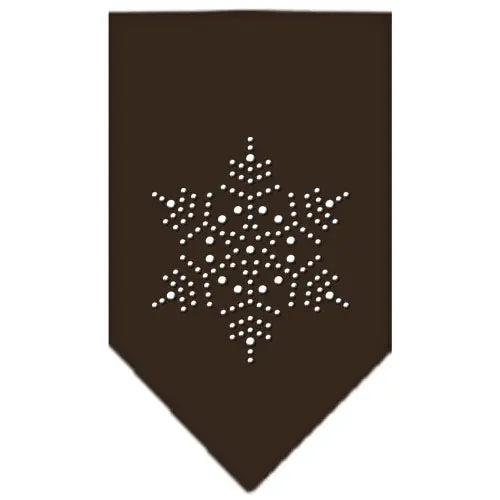 Snowflake Rhinestone Bandana Cocoa Small Default Title