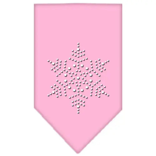 Snowflake Rhinestone Bandana Light Pink Small Default Title