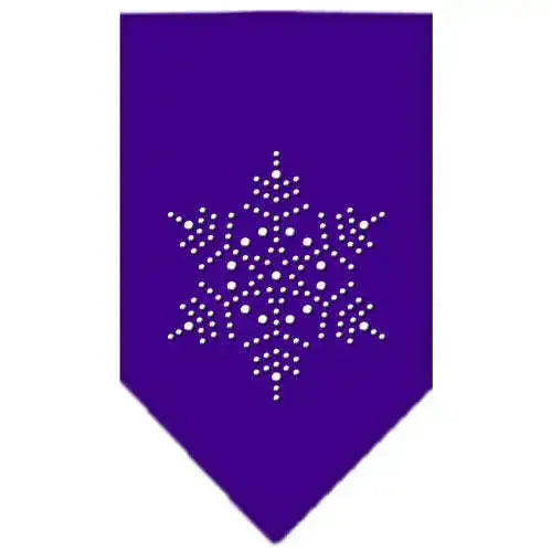 Snowflake-Rhinestone-Bandana-Purple-Small-GreatEagleInc-319318891