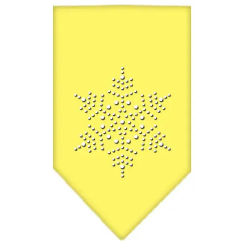 Snowflake Rhinestone Bandana Yellow Large Default Title