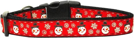 Snowmen Nylon Dog Collar Xl Default Title