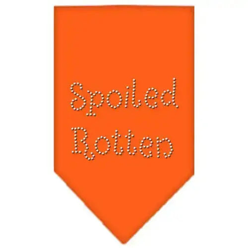 Spoiled-Rotten-Rhinestone-Bandana-Orange-Small-GreatEagleInc-333877646