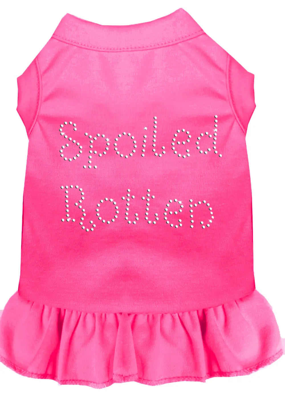 Spoiled Rotten Rhinestone Dress Bright Pink Xs Default Title