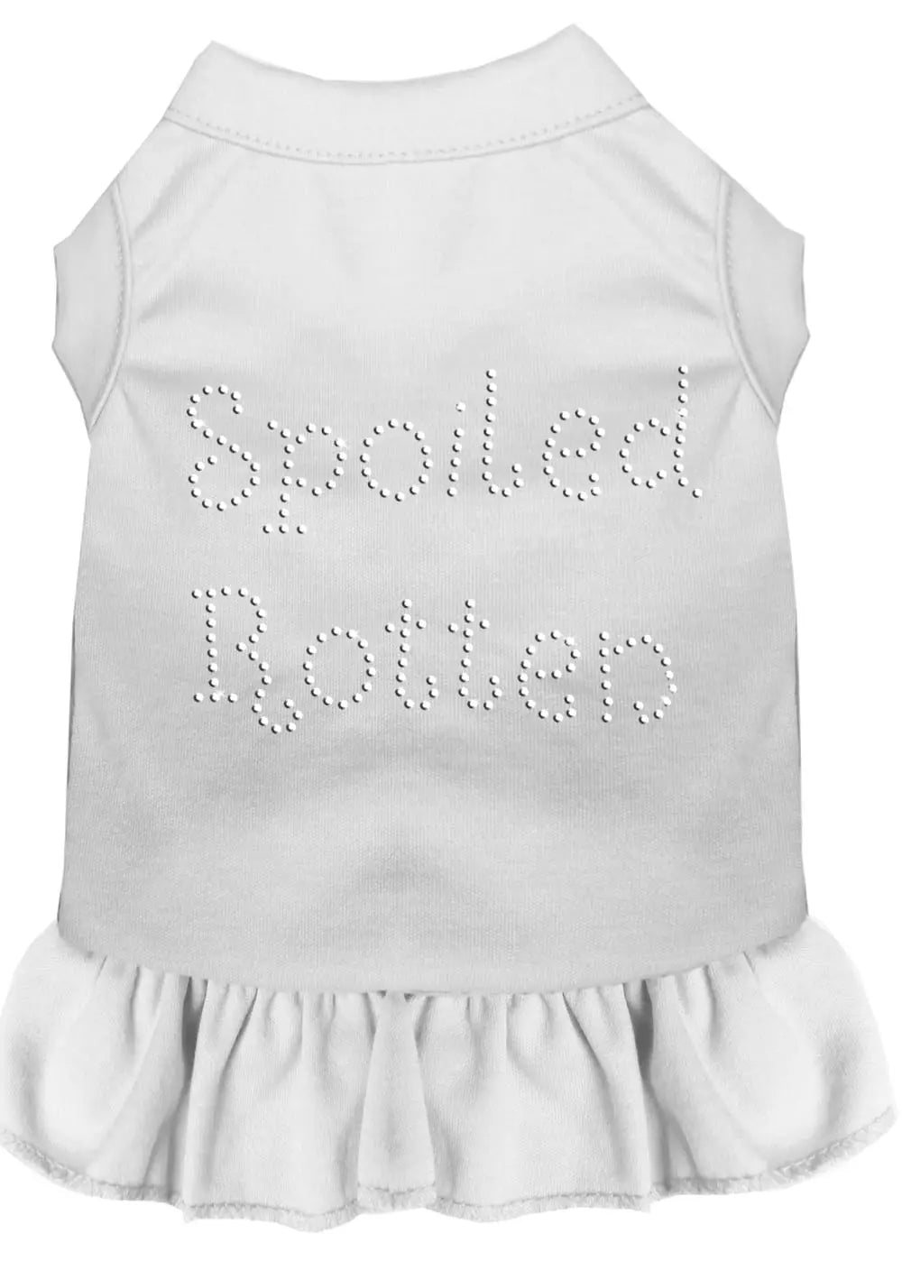Spoiled Rotten Rhinestone Dress White Med Default Title
