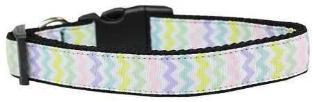 Spring Chevron Nylon Dog Collar Xl Default Title