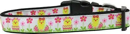 Spring-Chicken-Nylon-Dog-Collar-Sm-GreatEagleInc-318774082