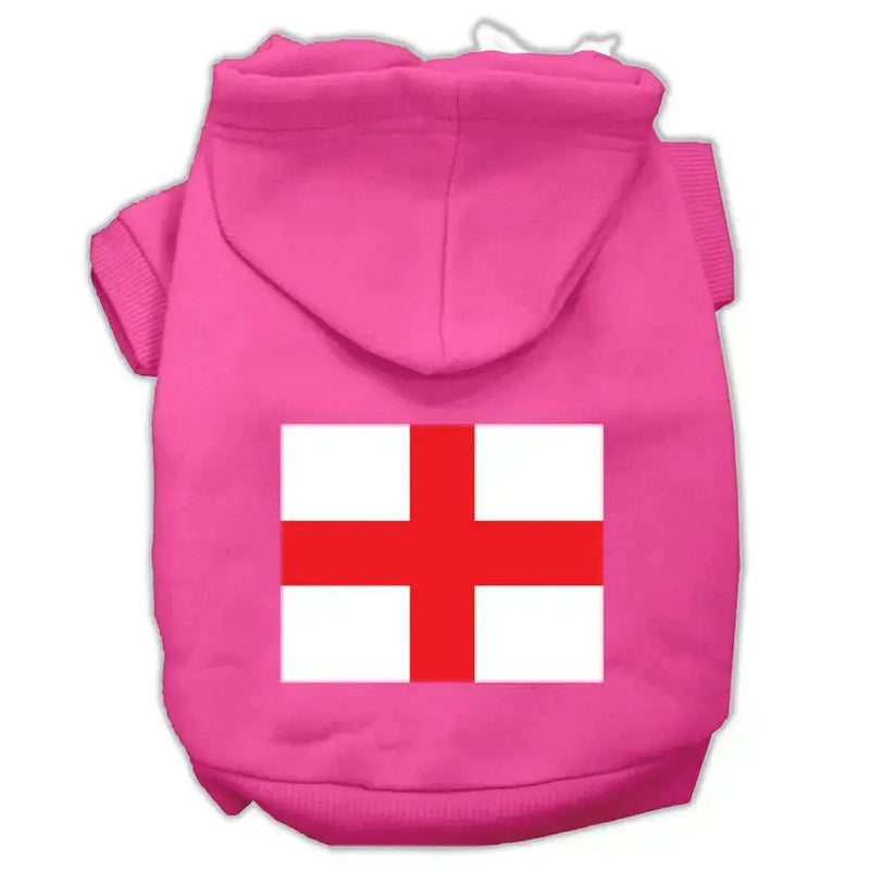 St-George_s-Cross-_english-Flag_-Screen-Print-Pet-Hoodies-Bright-Pink-Size-Xl-GreatEagleInc-319709640