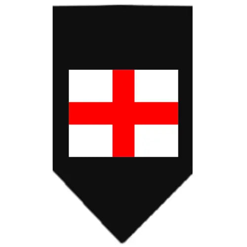 St Georges Cross Screen Print Bandana Black Large Default Title