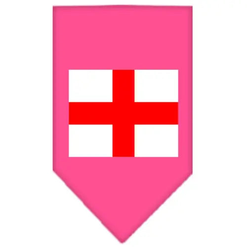 St Georges Cross Screen Print Bandana Bright Pink Small Default Title