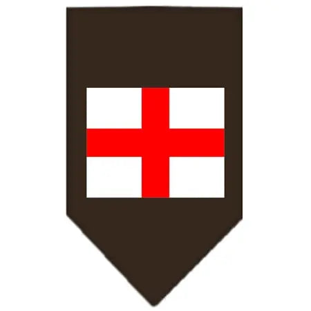 St Georges Cross Screen Print Bandana Cocoa Large Default Title