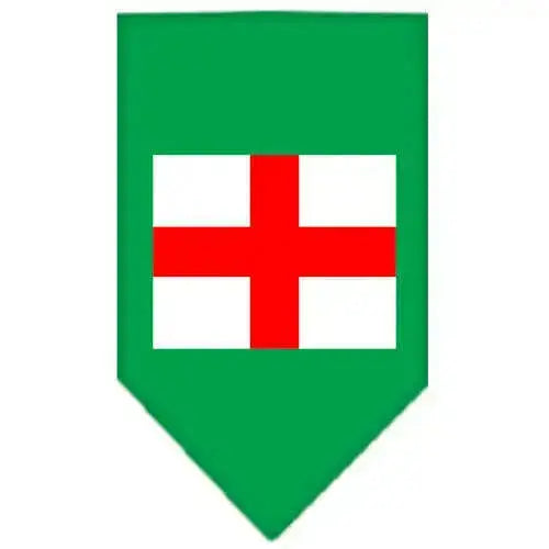 St-Georges-Cross-Screen-Print-Bandana-Emerald-Green-Small-GreatEagleInc-318954940