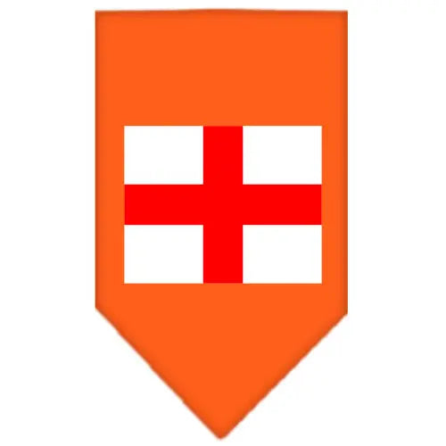 St Georges Cross Screen Print Bandana Orange Small Default Title