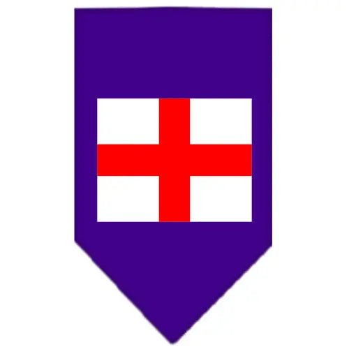 St Georges Cross Screen Print Bandana Purple Small Default Title
