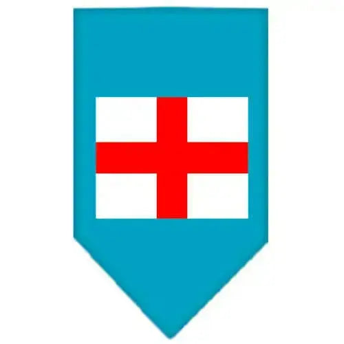 St-Georges-Cross-Screen-Print-Bandana-Turquoise-Small-GreatEagleInc-318955624