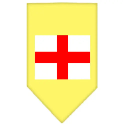 St Georges Cross Screen Print Bandana Yellow Large Default Title