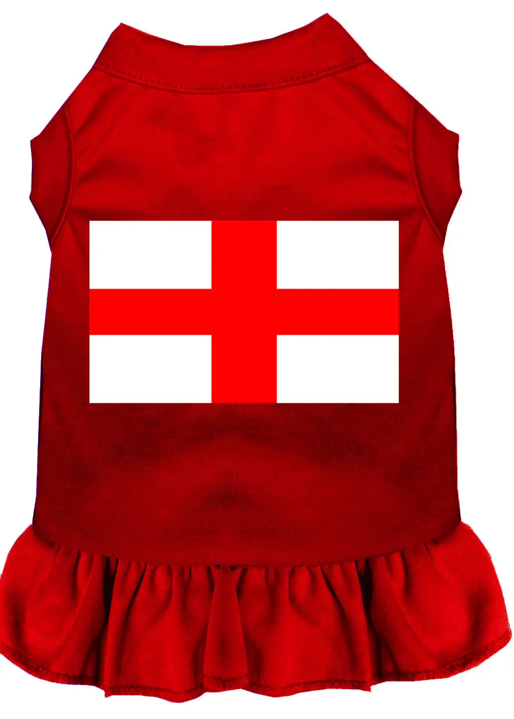 St Georges Cross Screen Print Dress Red Xxxl Default Title