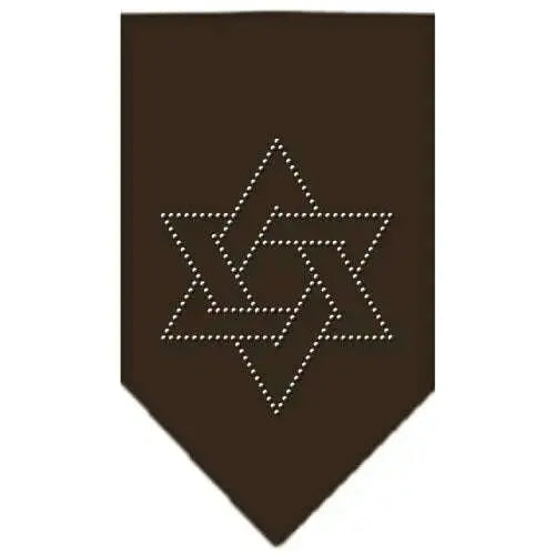 Star-Of-David-Rhinestone-Bandana-Cocoa-Large-GreatEagleInc-318555159