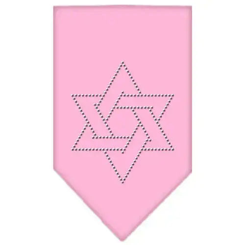 Star-Of-David-Rhinestone-Bandana-Light-Pink-Small-GreatEagleInc-319045286