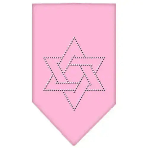 Star-Of-David-Rhinestone-Bandana-Light-Pink-Small-GreatEagleInc-319045249