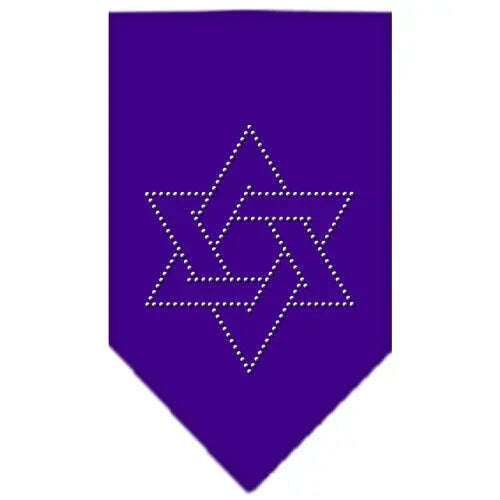 Star-Of-David-Rhinestone-Bandana-Purple-Large-GreatEagleInc-319046299