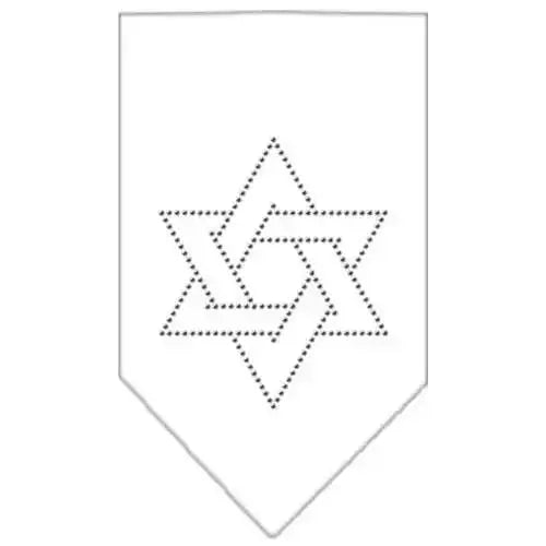 Star-Of-David-Rhinestone-Bandana-White-Small-GreatEagleInc-319044634