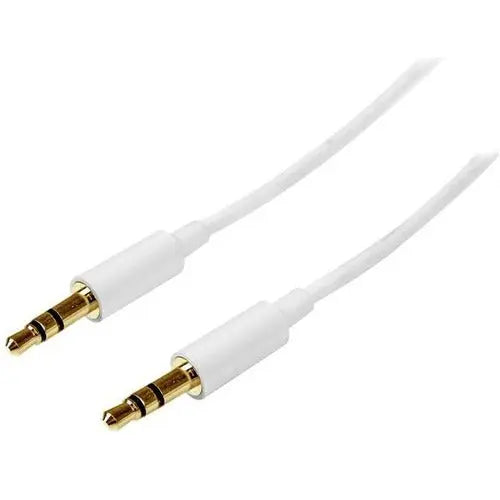 StarTech.com 2m White Slim 3.5mm Stereo Audio Cable - Male to Male Default Title