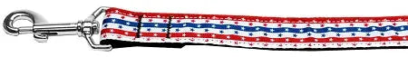 Stars In Stripes Nylon Dog Leash 4 Foot Default Title