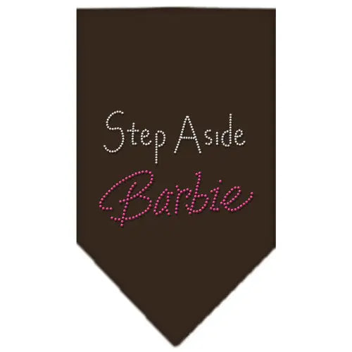 Step Aside Barbie Rhinestone Bandana Cocoa Large Default Title