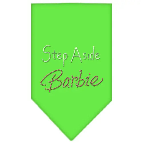 Step Aside Barbie Rhinestone Bandana Lime Green Large Default Title
