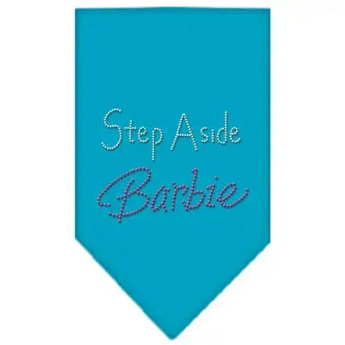 Step-Aside-Barbie-Rhinestone-Bandana-Turquoise-Small-GreatEagleInc-318975336