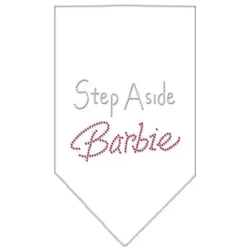 Step-Aside-Barbie-Rhinestone-Bandana-White-Large-GreatEagleInc-319079614