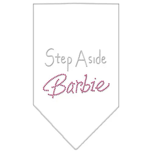 Step Aside Barbie Rhinestone Bandana White Small Default Title