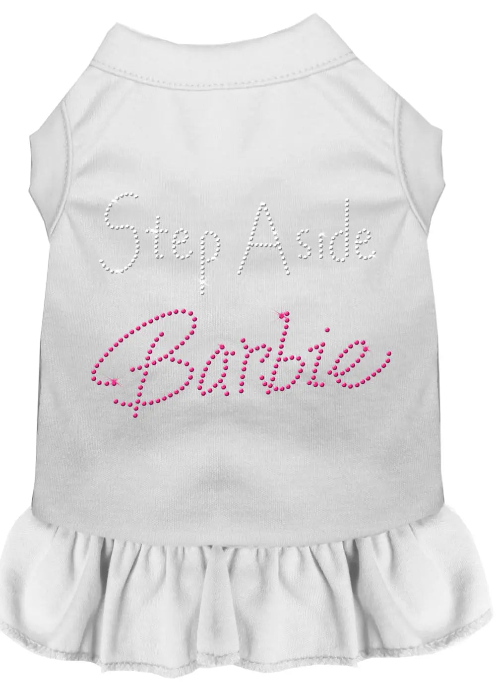 Step Aside Barbie Rhinestone Dress White Xs Default Title