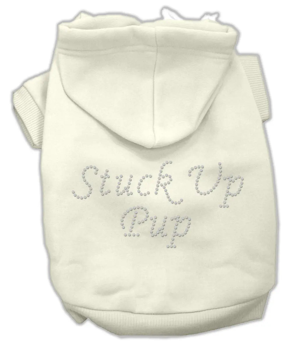 Stuck Up Pup Hoodies Cream Xxxl Default Title
