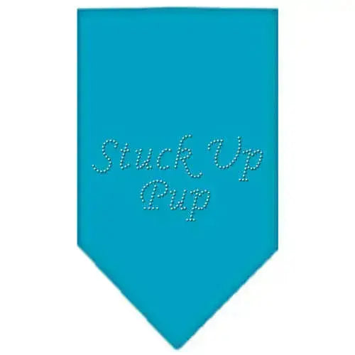 Stuck-Up-Pup-Rhinestone-Bandana-Turquoise-Large-GreatEagleInc-333877276
