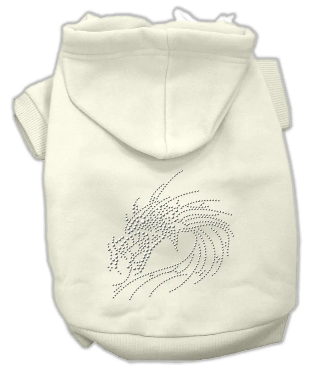 Studded Dragon Hoodies Cream Xl Default Title