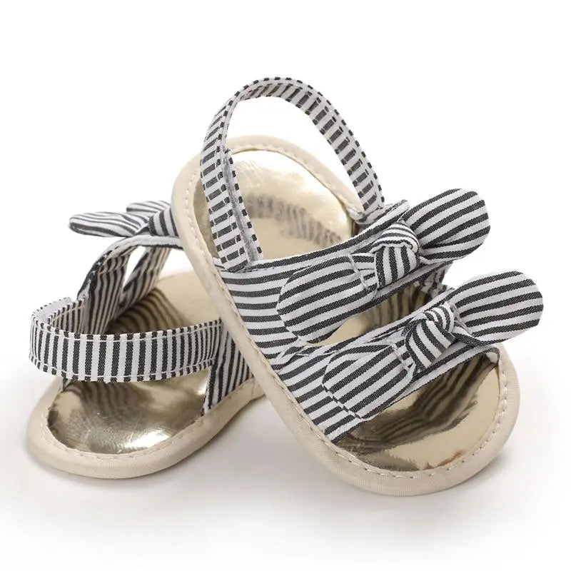 Summer Baby Sandals for Girls Newborn Dot Bow Princess Baby Girl Shoes Cotton Sandals Baby Girl Shoes GreatEagleInc