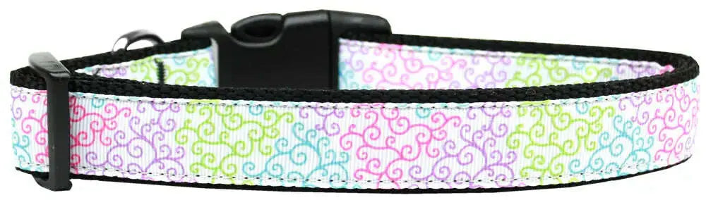 Summer-Swirls-Nylon-Dog-Collar-Sm-GreatEagleInc-318927873