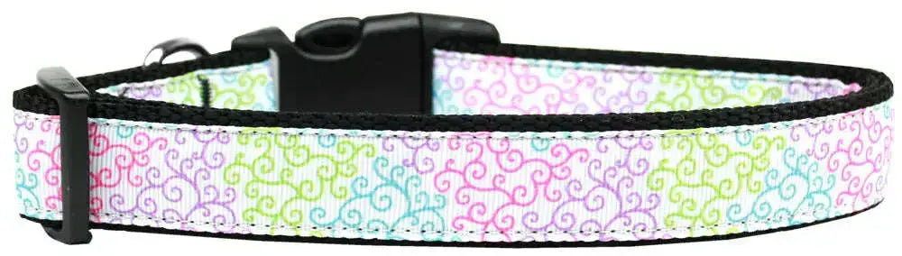 Summer-Swirls-Nylon-Dog-Collar-Sm-GreatEagleInc-318927823