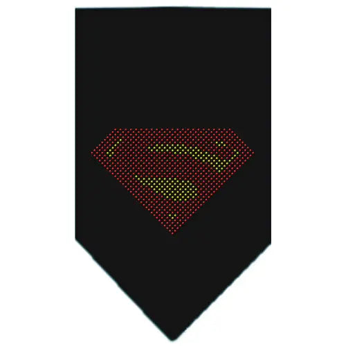 Super! Rhinestone Bandana Black Large Default Title