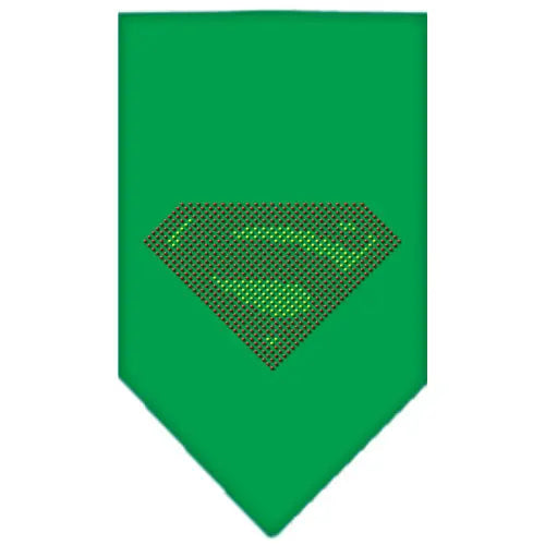 Super! Rhinestone Bandana Emerald Green Small Default Title