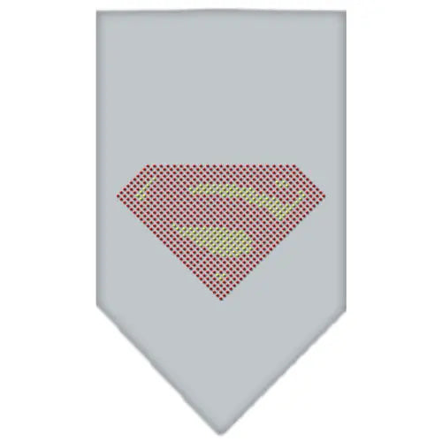 Super! Rhinestone Bandana Grey Small Default Title