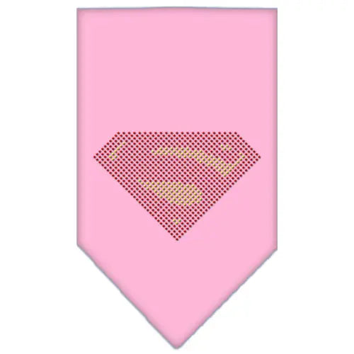 Super! Rhinestone Bandana Light Pink Small Default Title