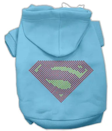 Super! Rhinestone Hoodies Baby Blue Xxxl Default Title